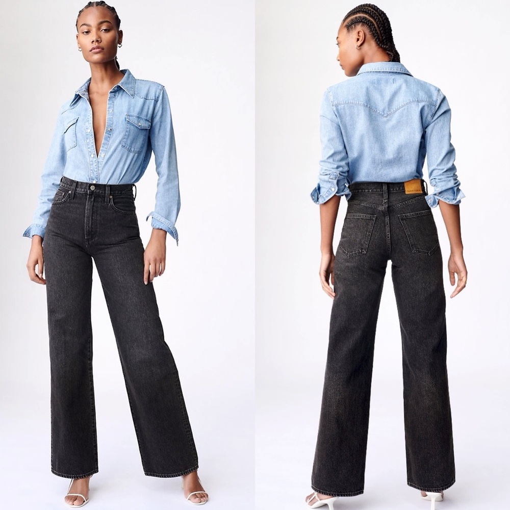 Aritzia Denim Forum The Coco High Rise Wide Leg 27